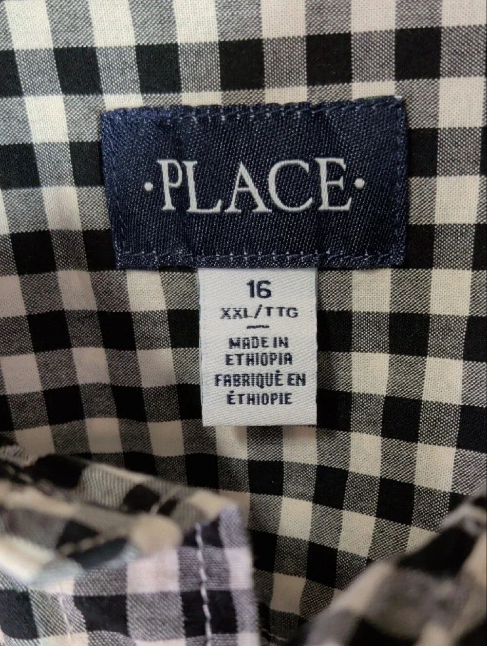 The Childrens Place crisp black